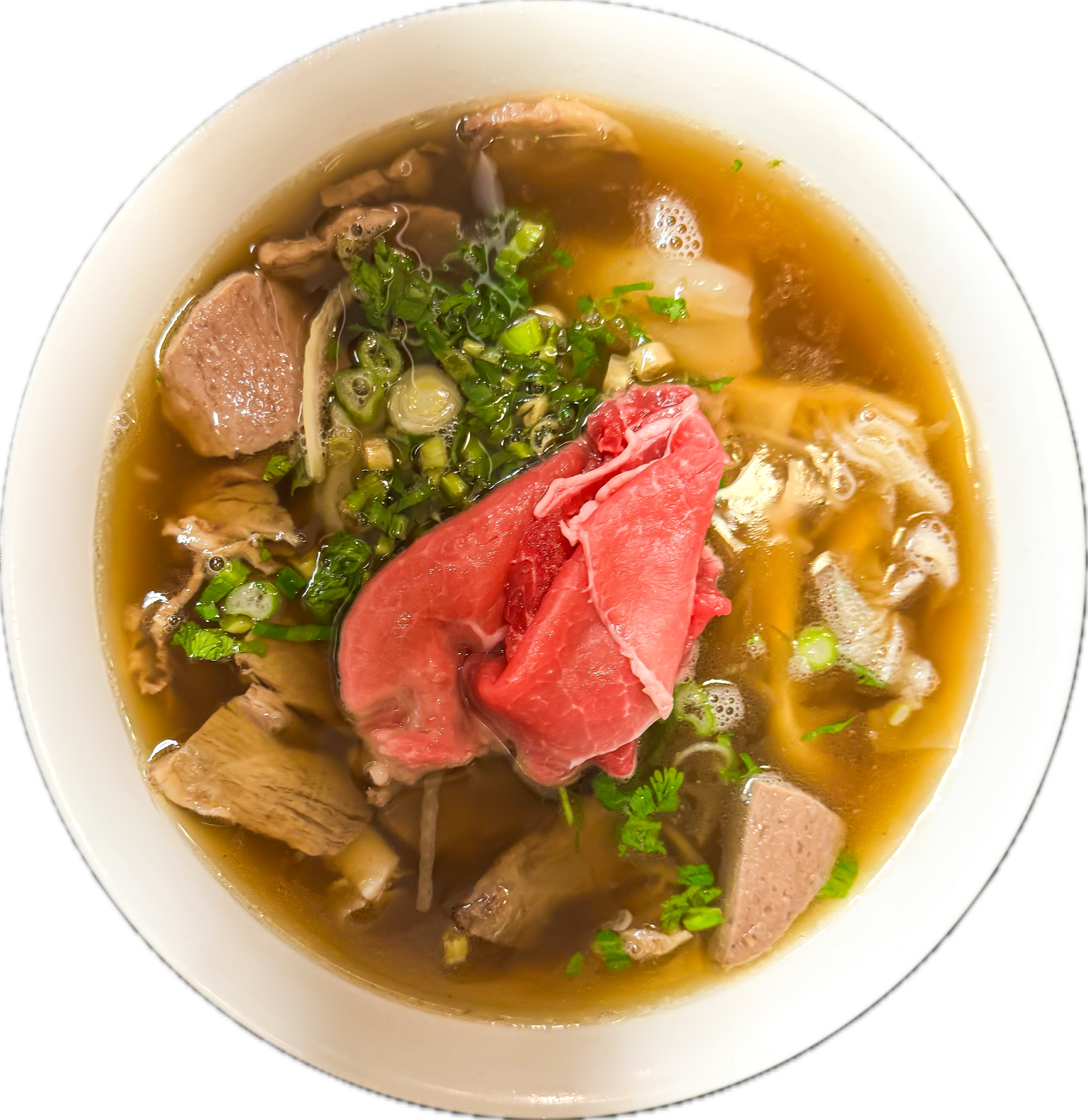 Phở Dặc Biệt (Pho Dac Biet) - House special rice noodle soup