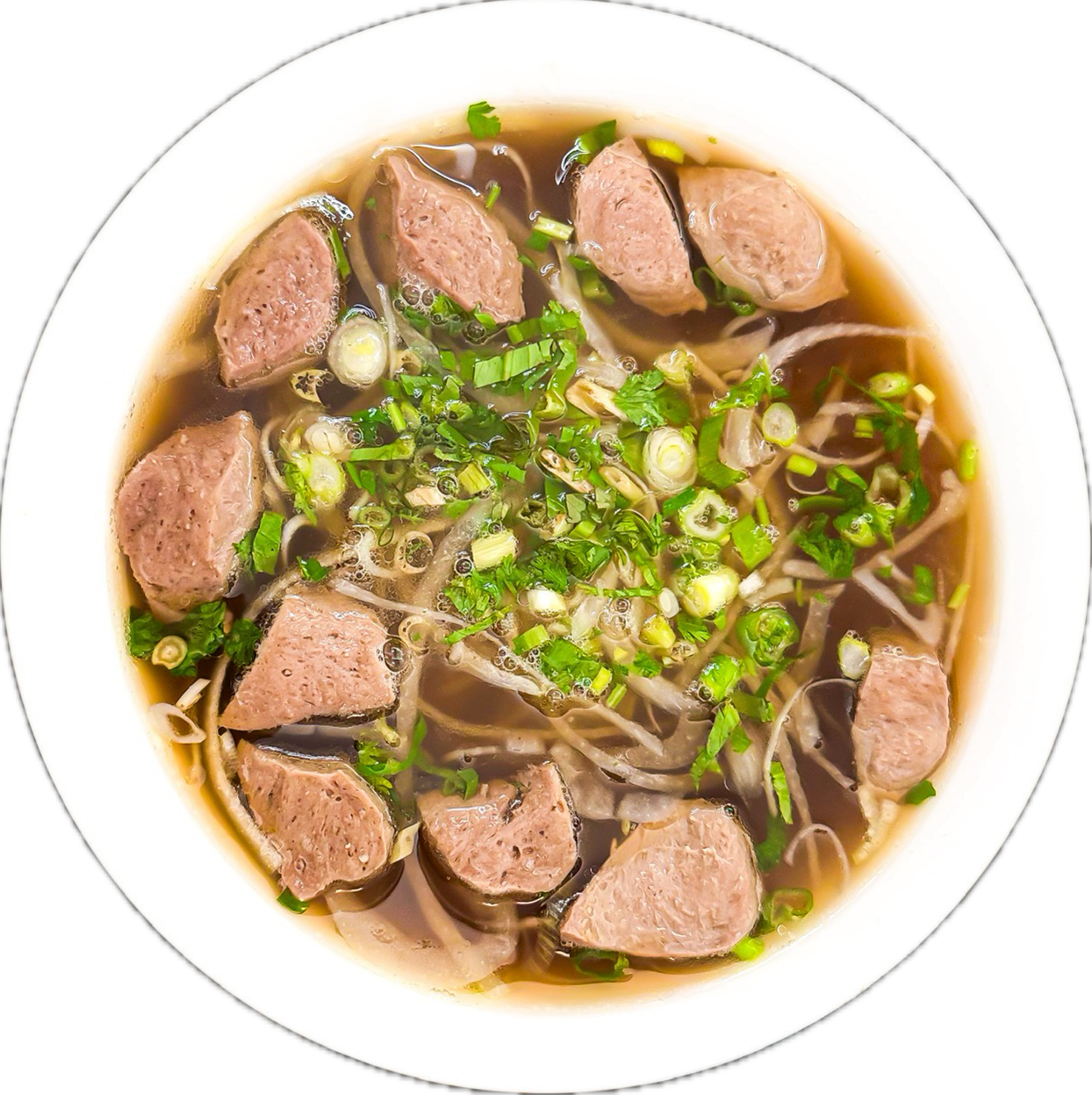 Phở Bò Viên (Pho Bo Vien) - Beef balls in rice noodle soup