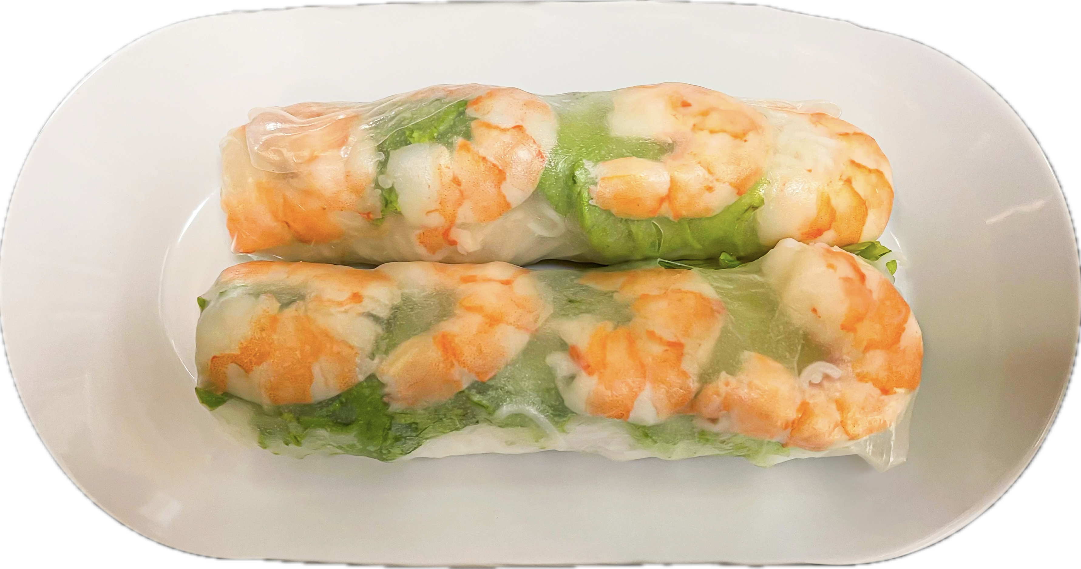 Gỏi Cuốn (Goi Cuon) - Vietnamese salad rolls with pork, shrimp, vermicelli, and vegetables, wrapped in rice paper