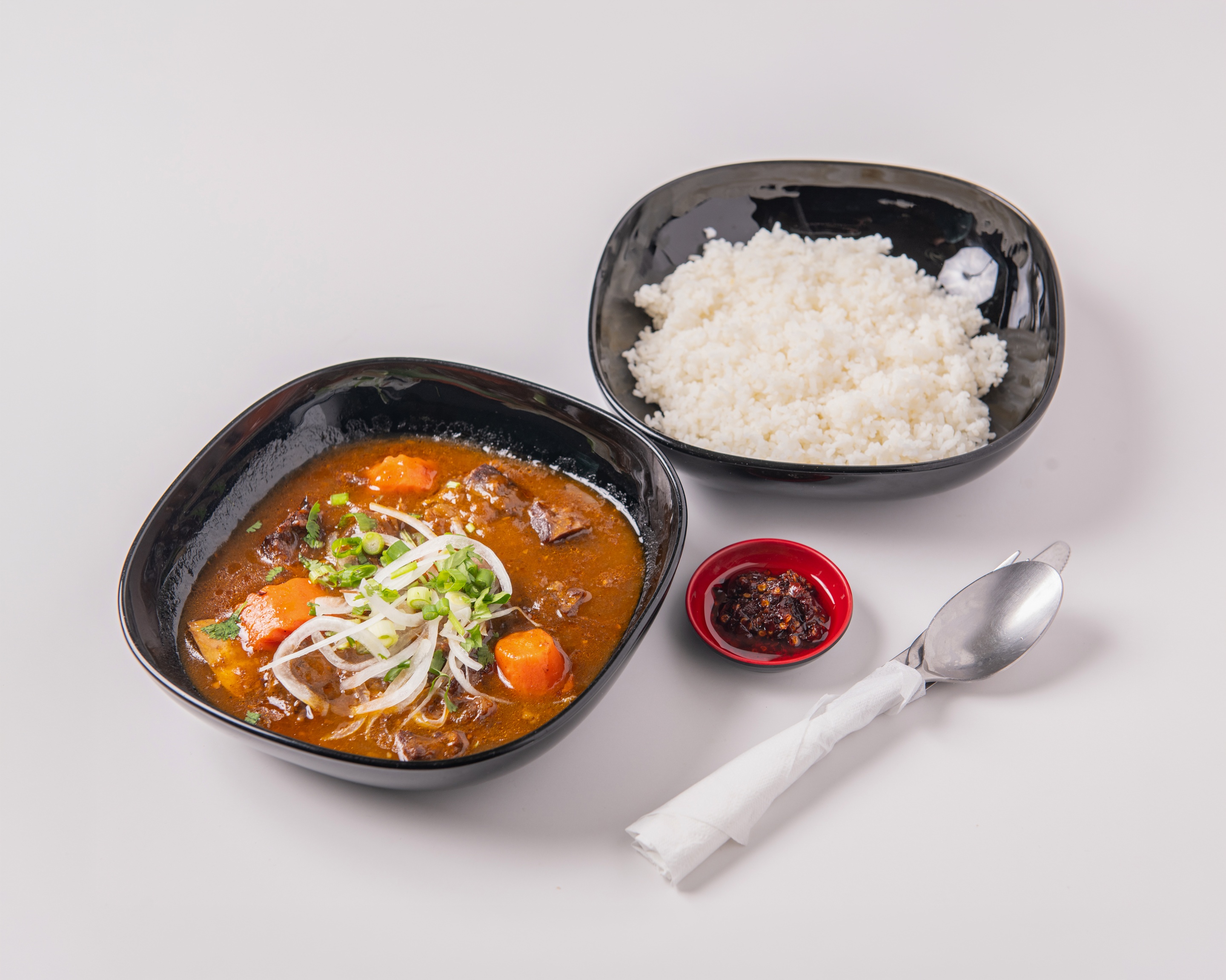 Cơm Bò Kho (Com Bo Kho) - Beef brisket in special Vietnamese stew on steamed broken rice