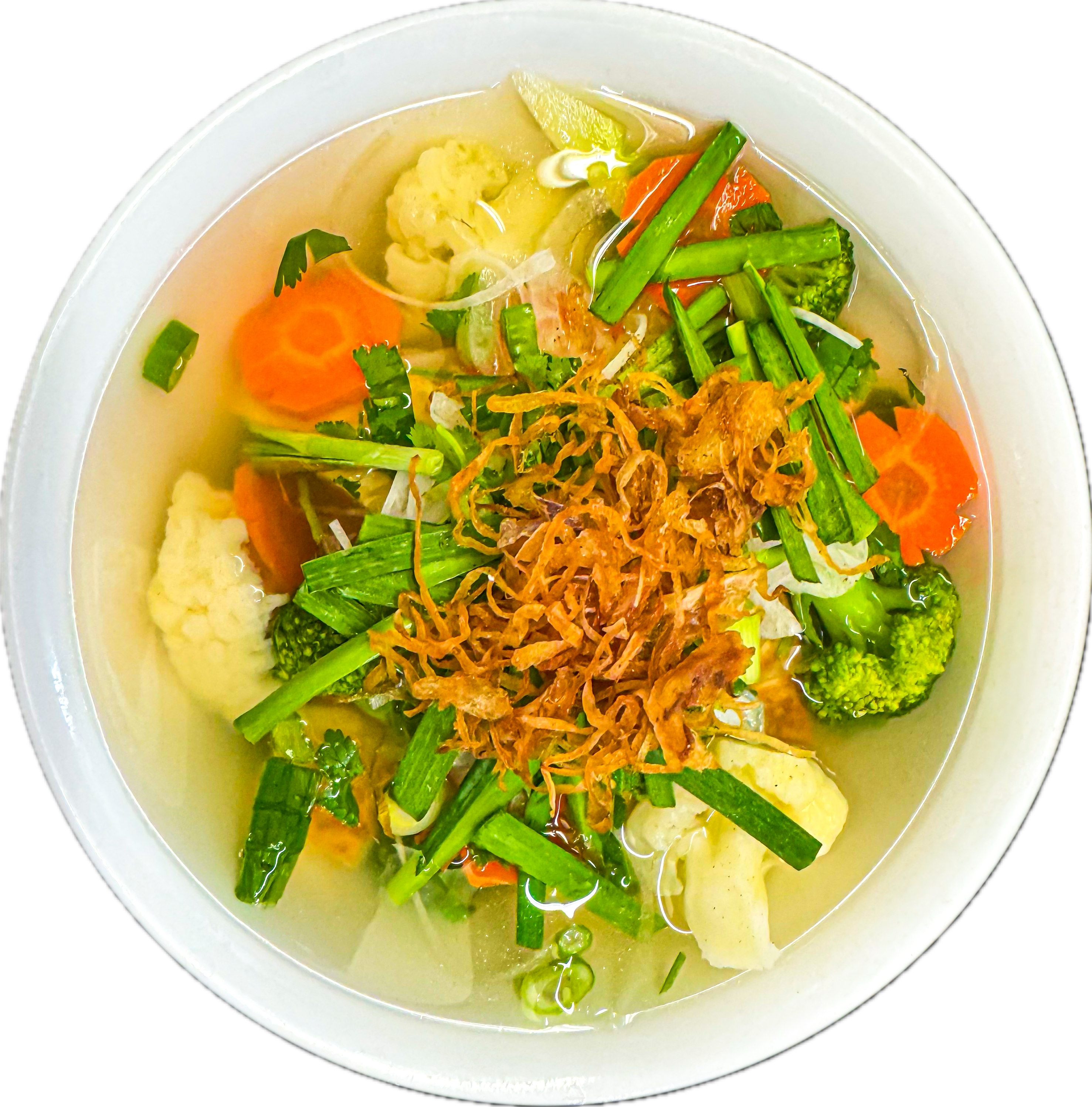 Hủ Tiếu Chay (Hu Tieu Chay) - Plain rice noodle in soup