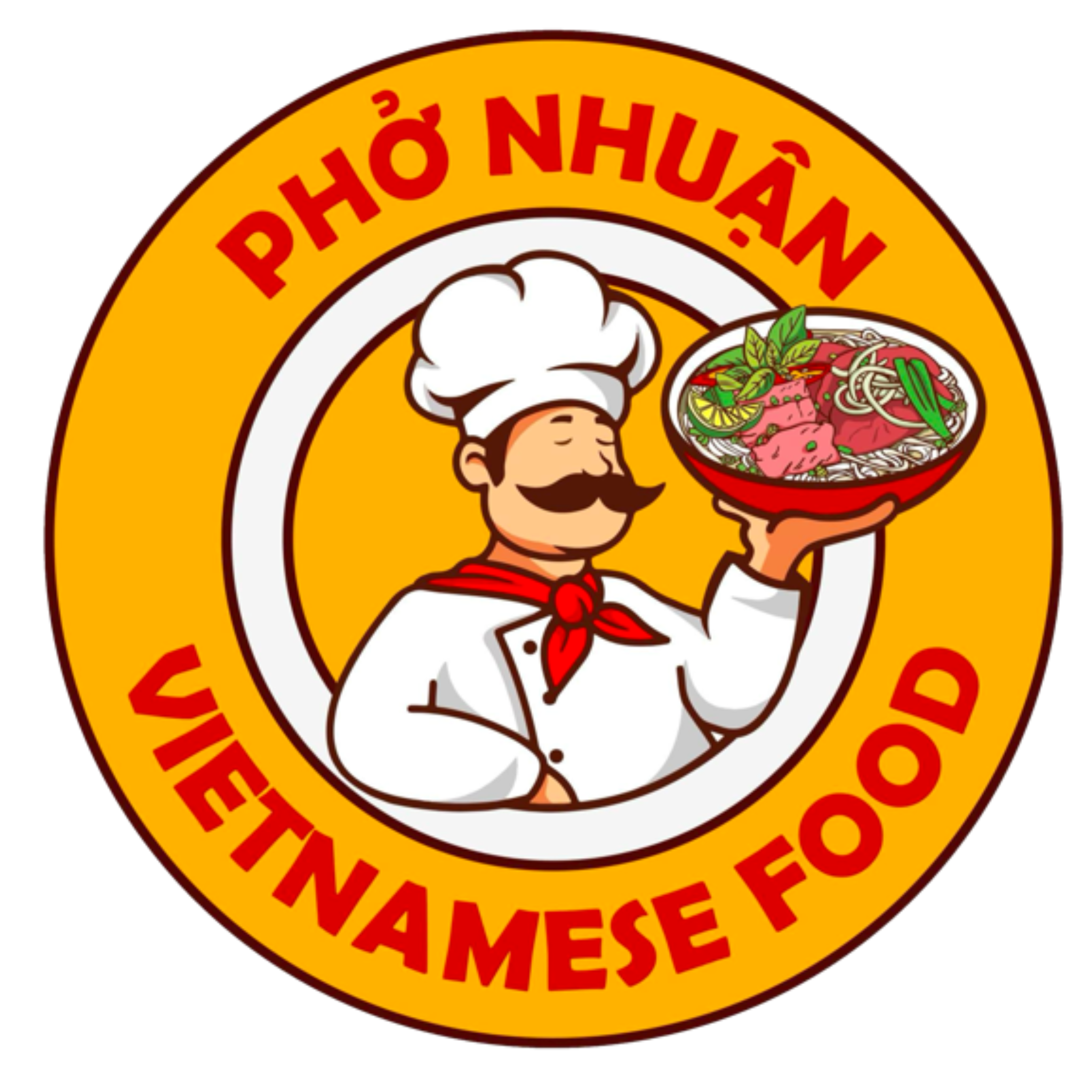 Phở Tái (Pho Tai) - Sliced rare beef in rice noodle soup